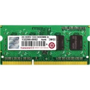 Transcend 2GB DDR3 1333 (PC3 10666) So-DIMM 204PIN (256MX8 Major Brand Chips)