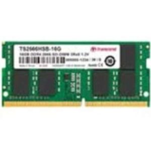 Transcend 16GB DDR4 SODIMM 2RX8 1GX8 CL19 1.2V 2666MHZ